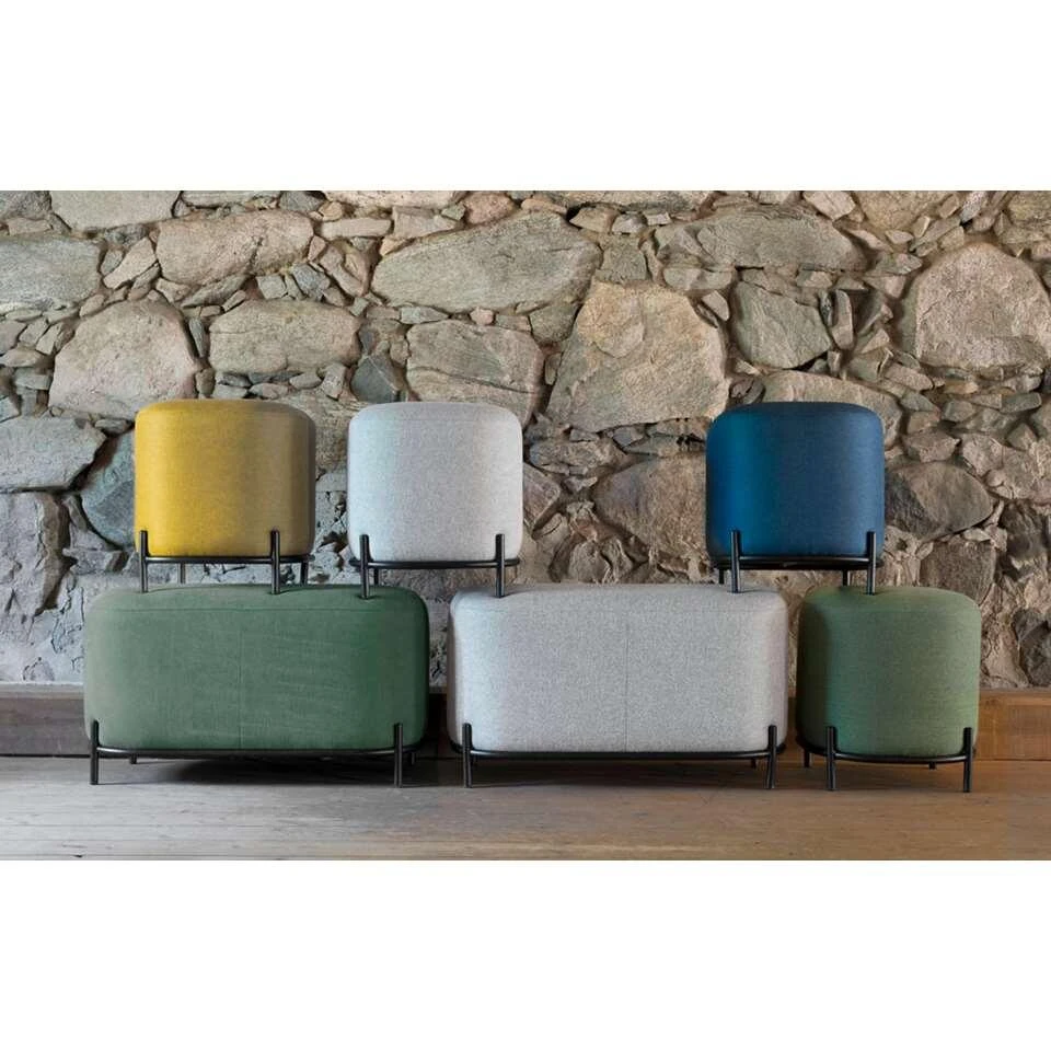 Tenzo Poef Harry - Geel - 46x42x42 Cm 6 Tenzo Poef Harry - Geel - 46x42x42 Cm - Afbeelding 4