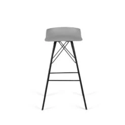 Tenzo Barkruk Tori - Grijs/zwart (2 Stuks) -Meubelwinkel 81023614 0300