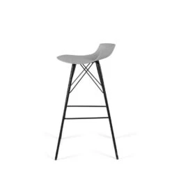 Tenzo Barkruk Tori - Grijs/zwart (2 Stuks) -Meubelwinkel 81023614 0400