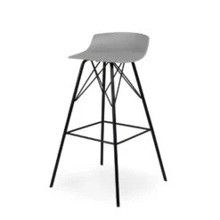 Tenzo Barkruk Tori - Grijs/zwart (2 Stuks)