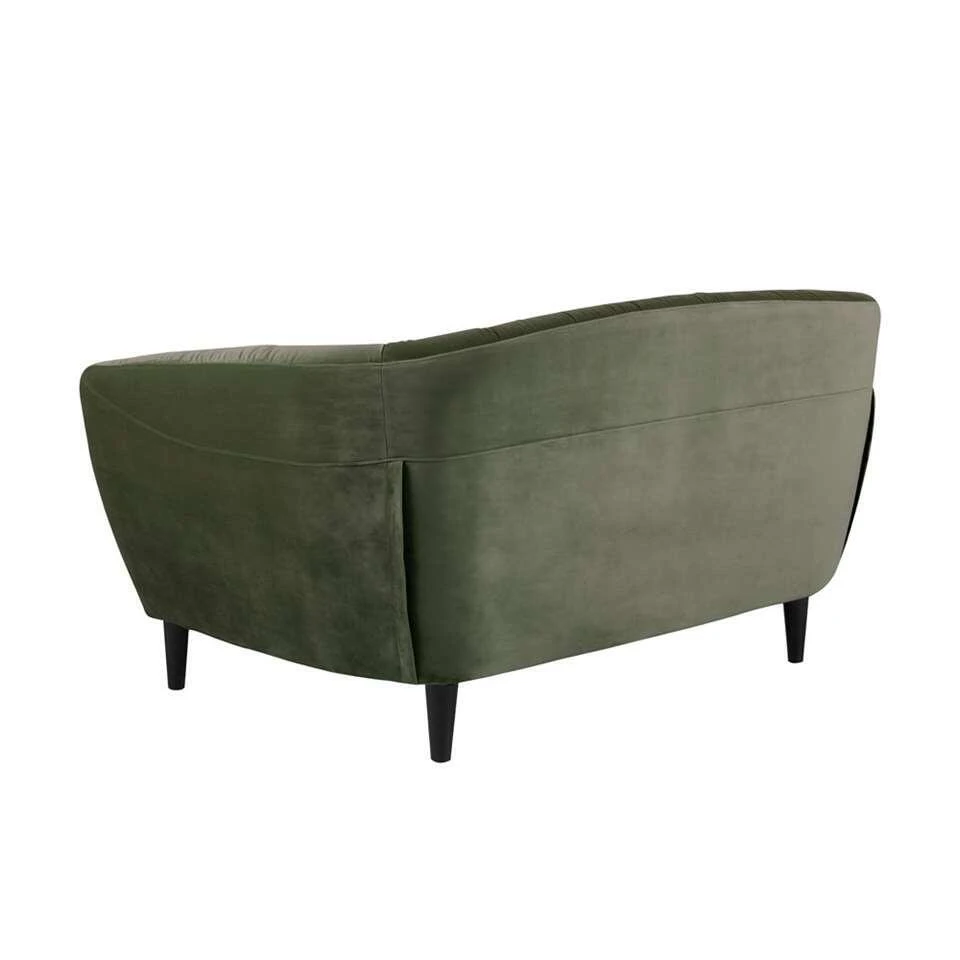 Bank Thyrza 2-zits - Fluweel - Groen 6 Bank Thyrza 2-zits - Fluweel - Groen - Afbeelding 4