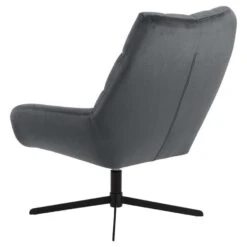 Fauteuil Devin - Stof - Donkergrijs -Meubelwinkel 81027693 0300