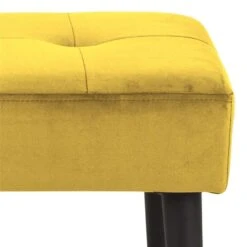 Bankje Gaby - Stof Vic - Geel - 45x95x38 Cm 8 Bankje Gaby - Stof Vic - Geel - 45x95x38 Cm -Meubelwinkel 81027707 0400