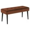 Bankje Gaby - Stof Vic - Koper - 45x95x38 Cm 2 Bankje Gaby - Stof Vic - Koper - 45x95x38 Cm -Meubelwinkel 81027708