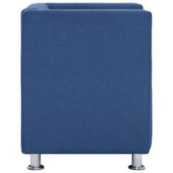 VidaXL Fauteuil Kubus Stof Blauw -Meubelwinkel 81e98d8886924c4c81d5f74f0ddf7118