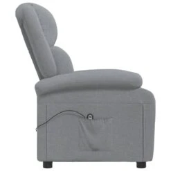 VidaXL Fauteuil Elektrisch Verstelbaar Stof Lichtgrijs 71x90.5x96 Cm -Meubelwinkel 84620681503e45f6a5045fd65d3f492b