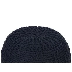 Beliani Poef PRIENE - Zwart Katoen -Meubelwinkel 8645c171e92240a980a0100f8d1e29e5