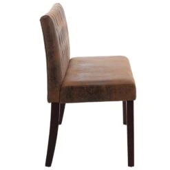 VidaXL Bankje 148,5 Cm Kunstsuède Bruin -Meubelwinkel 86cbbe0d324b472a8f16cac4dd0217ff