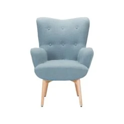 Beliani Fauteuil VEJLE - Blauw Polyester -Meubelwinkel 8981d140360d42e09bcd16a031202326