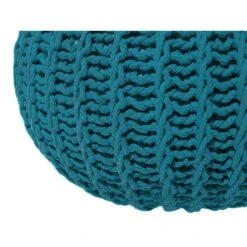 Beliani Poef CONRAD - Blauw Katoen 9 Beliani Poef CONRAD - Blauw Katoen -Meubelwinkel 919e302bef9949aeb15241fba5d02973