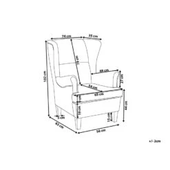 Beliani Oorfauteuil ABSON - Geel Polyester 8 Beliani Oorfauteuil ABSON - Geel Polyester -Meubelwinkel 934a5aa004434d3885f12666fc305aab 2