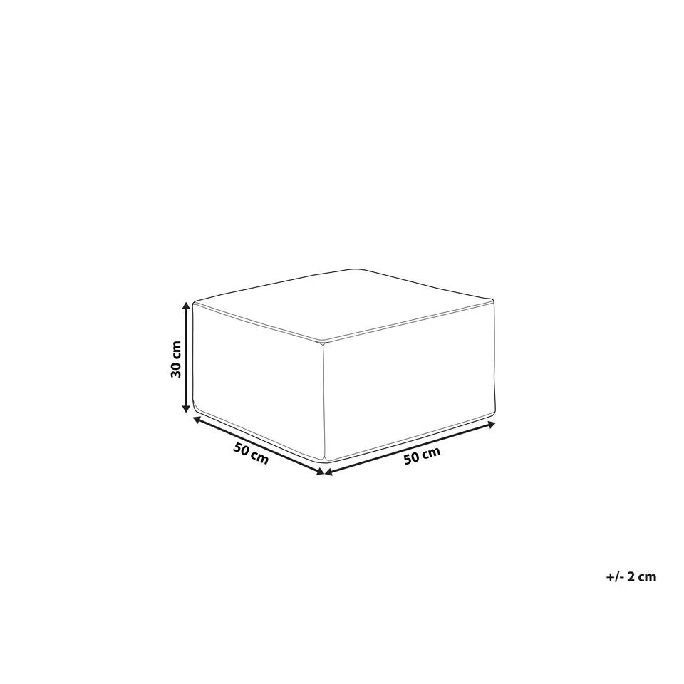 Beliani Poef MUKKI - Grijs Corduroy 5 Beliani Poef MUKKI - Grijs Corduroy - Afbeelding 3