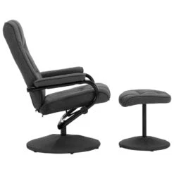 VidaXL Fauteuil Verstelbaar Met Voetenbankje Stof Donkergrijs 8 VidaXL Fauteuil Verstelbaar Met Voetenbankje Stof Donkergrijs -Meubelwinkel 98df20ae8c5141e4b8edf1a30d4cbed7