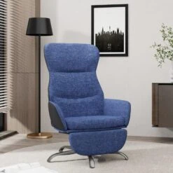 VidaXL Relaxstoel Met Voetensteun Stof Blauw 7 VidaXL Relaxstoel Met Voetensteun Stof Blauw -Meubelwinkel 9b3b1b5f85804d9e8cd1ac61580cd382