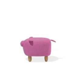 Beliani Dierenhocker PIGGY - Roze Polyester -Meubelwinkel 9f09b6913d654b4fa2bd7f728eca5d54