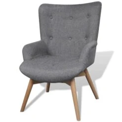 VidaXL Fauteuil Met Voetenbankje Grijs Stof 7 VidaXL Fauteuil Met Voetenbankje Grijs Stof -Meubelwinkel a0b59167696441049b9a0b71c0a0d921