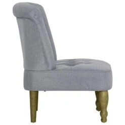 VidaXL Franse Stoel Stof Lichtgrijs 9 VidaXL Franse Stoel Stof Lichtgrijs -Meubelwinkel b34a29b38ccb4b63b4a4040cf607ea56