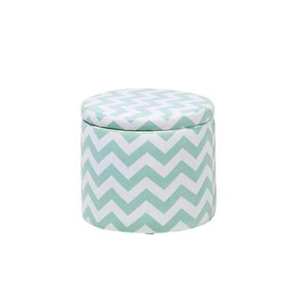 Beliani Poef TUNICA - Groen Katoen 6 Beliani Poef TUNICA - Groen Katoen - Afbeelding 4