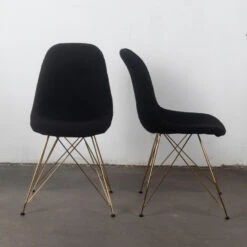 Giga Meubel Luxe Set Stoelen - Teddy Zwart - Metalen Poten - Jamie -Meubelwinkel b75e6124ac904b31b00db6c91cd56cb5