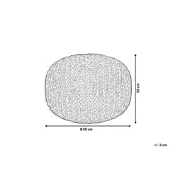 Beliani Poef PRIENE - Zwart Katoen -Meubelwinkel bec1c242ee08450c861a93f9d14a1e38 2