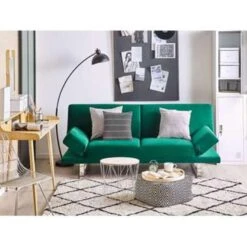 Beliani Slaapbank - YORK Groen Fluweel 8 Beliani Slaapbank - YORK Groen Fluweel -Meubelwinkel bff13a4003994228aeb57b1697e3197c