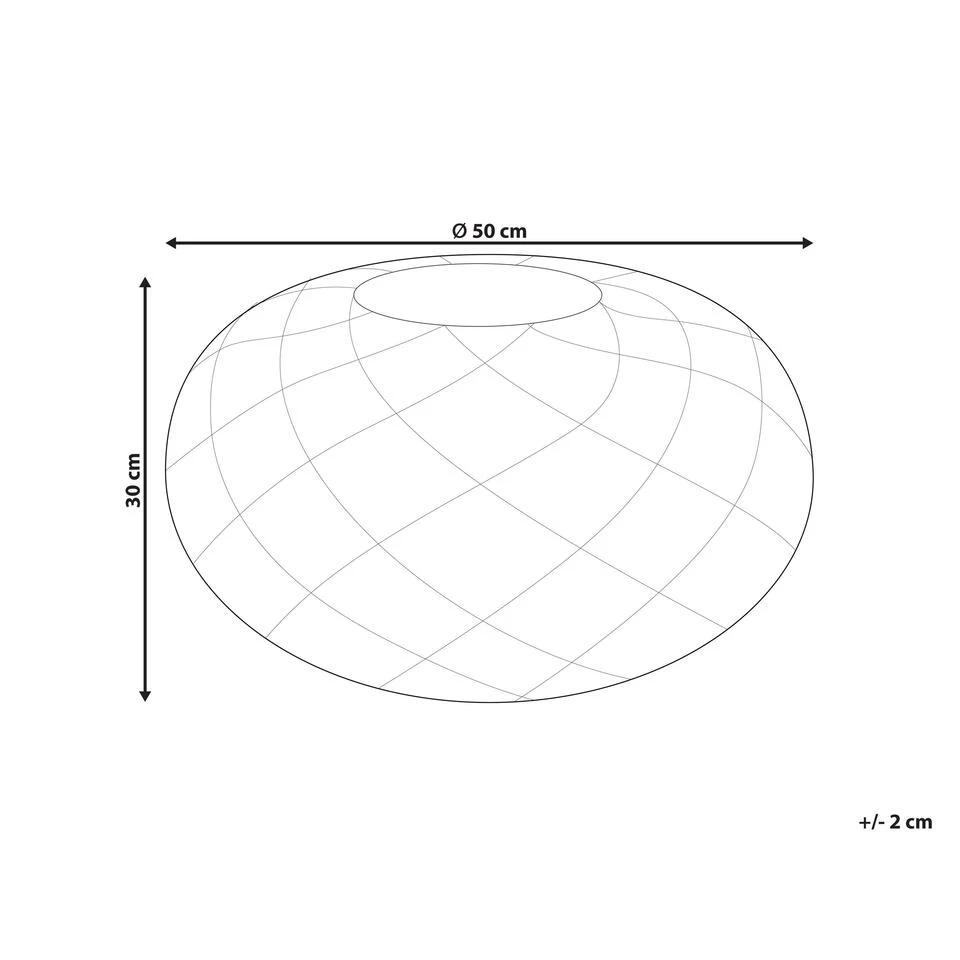 Beliani Poef BERKANE - Blauw Katoen 5 Beliani Poef BERKANE - Blauw Katoen - Afbeelding 3