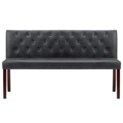 VidaXL Bankje 148,5 Cm Kunstsuède Grijs 8 VidaXL Bankje 148,5 Cm Kunstsuède Grijs -Meubelwinkel c6b8a0fd99974de68819662ac130a0ec