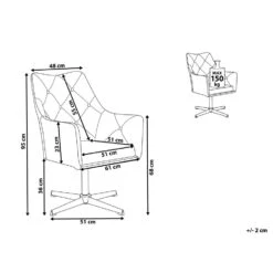 Beliani Fauteuil VAKSALA - Grijs Fluweel 8 Beliani Fauteuil VAKSALA - Grijs Fluweel -Meubelwinkel c9a2294f583e4dc694b499826ddb80b6