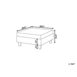 Beliani Ottomaan FEVIK - Grijs Polyester 8 Beliani Ottomaan FEVIK - Grijs Polyester -Meubelwinkel cd276c8b9c6b4d8dbf3a129ce9b3f0d6