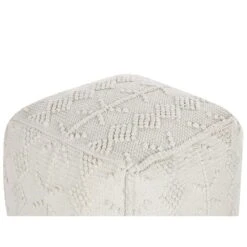 Beliani Poef WARANGAL - Wit Katoen -Meubelwinkel cf0e892da1784a609879055b84de6b0d