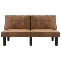 VidaXL Tweezitsbank Kunstsuède Bruin 9 VidaXL Tweezitsbank Kunstsuède Bruin -Meubelwinkel d1884241ece14387866e0ed1e57195a6