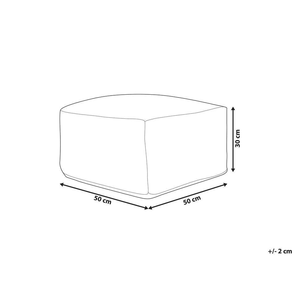 Beliani Poef GOPI - Groen Jute 5 Beliani Poef GOPI - Groen Jute - Afbeelding 3