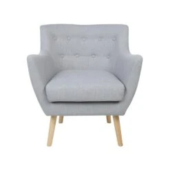 Beliani Fauteuil DRAMMEN - Grijs Polyester 9 Beliani Fauteuil DRAMMEN - Grijs Polyester -Meubelwinkel da4354b780e0453482dd455d47774b2a