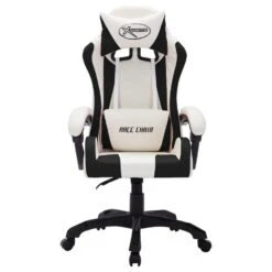 VidaXL Racestoel Met RGB LED-verlichting Kunstleer Wit En Zwart -Meubelwinkel e4457e95fcc642b7bfa899dcee328cfd