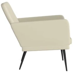 VidaXL Fauteuil 61x78x80 Cm Kunstleer Crèmekleurig -Meubelwinkel f73fe1841647420193de40e4110e3a01