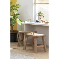 Kruk Quincy - Teak - 36x40x30 Cm -Meubelwinkel sf 11997512 1010